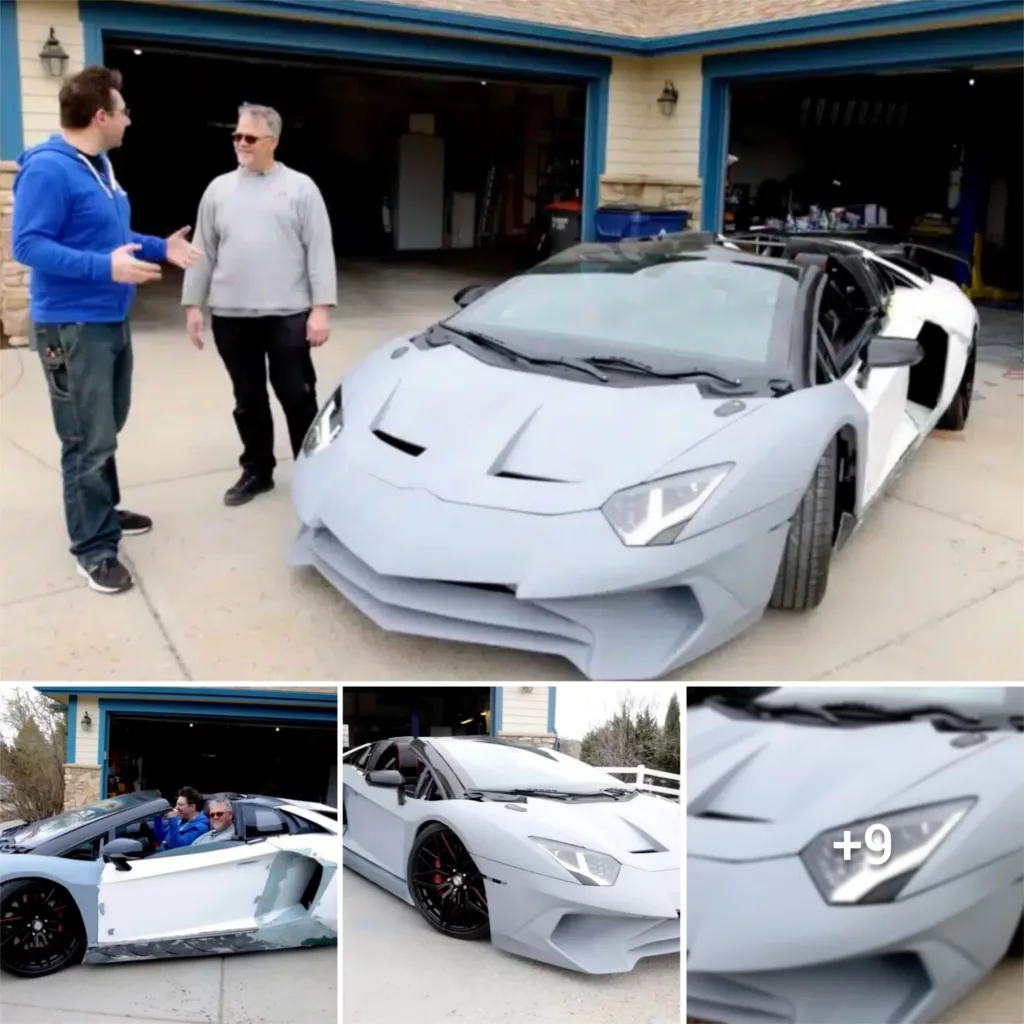 “Dad’s DIY Dream: Crafting a Lamborghini Aventador SV with 3D Printing Technology”